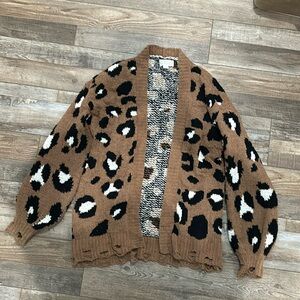 Leopard Print Cardigan